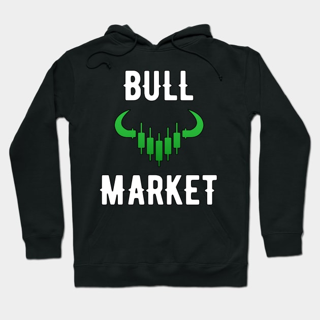 Bull Market Gift Stock Trader Trading Hoodie by MGO Design